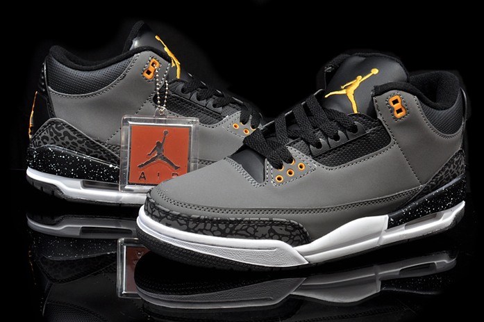 2014 Nike Air Jordan III 3 Retro Chaussures Hommes Gris (1)